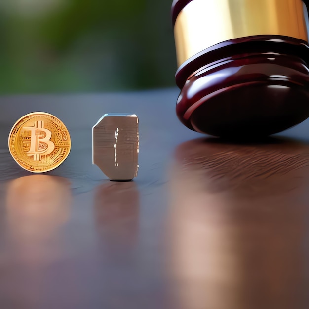 Photo bitcoin mininggavel and crypto concept crypto tax regulations