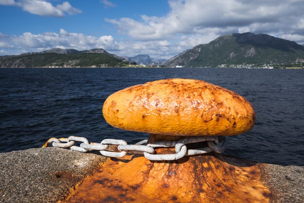 Bitt on the dock in Norway