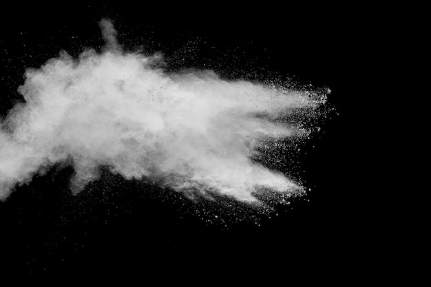 Bizarre forms of white powder explosion 