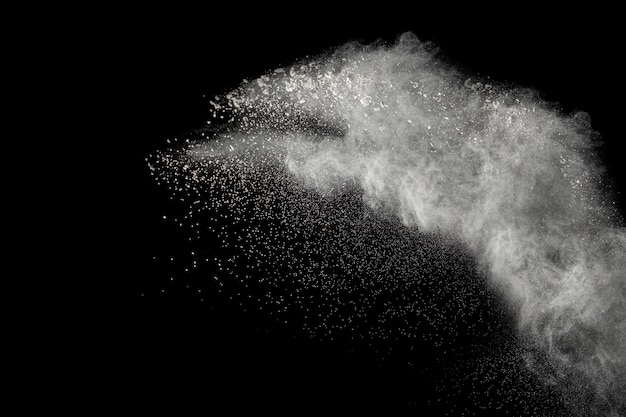 Bizarre forms of of white powder explosion