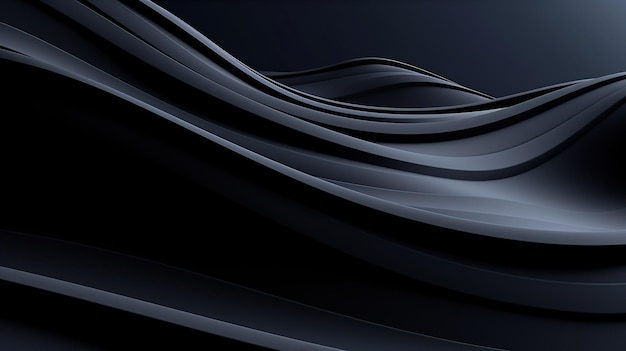 Black 3 d background with wave A professional photography should use a high quality Generative AI