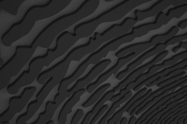 Black 3d organic background