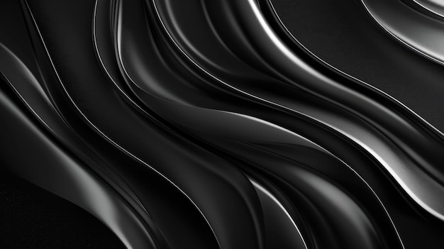 Black Abstract Background Luxury Conceptual Line Illustration for Website