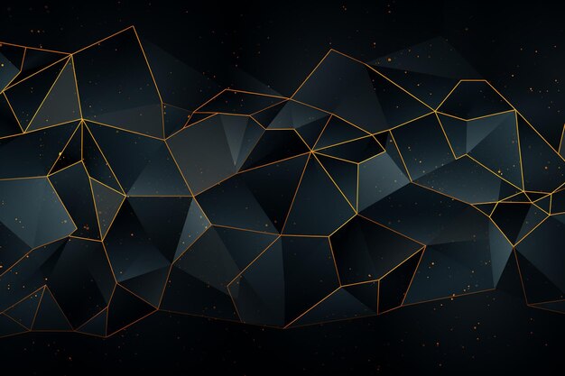 Photo black abstract corporate background with d pyramids