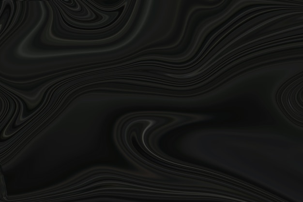 Black abstract liquid background, flowing paint effect, marble, liquid paints