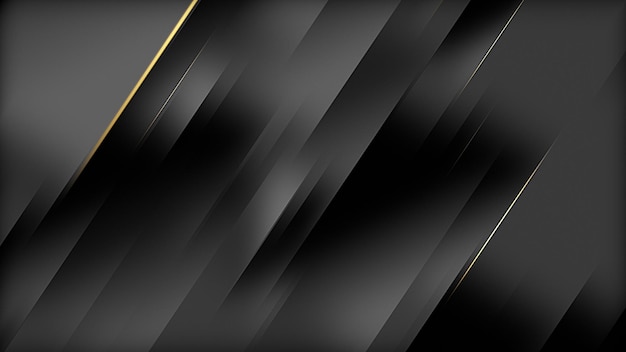 Black abstract striped motion background with golden lines Seamless looping Video animation 4K 4096x2160