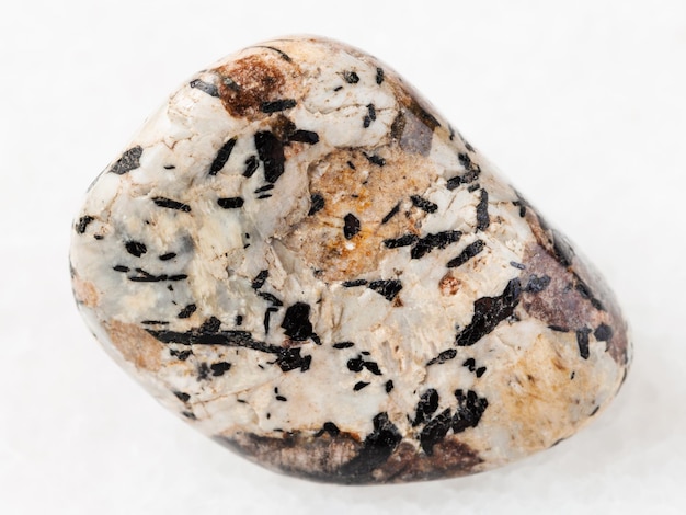 Black aegirine in tumbled Sanidine and nepheline