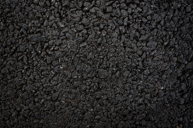 black asphalt surface