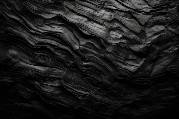 Black Background Stone Wall Grunge Background Generative Ai