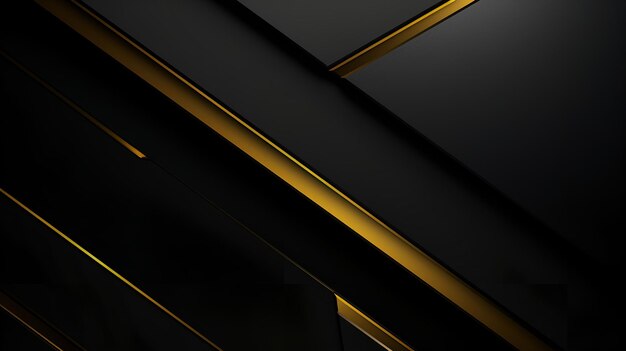 Black background wallpaper abstract gold diagonal AI generated image