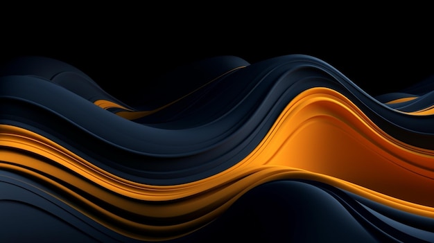 A black background with a blue and orange background.