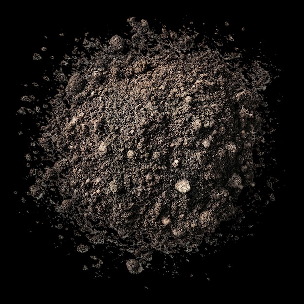 a black background with a circle of dust and a circle of dust