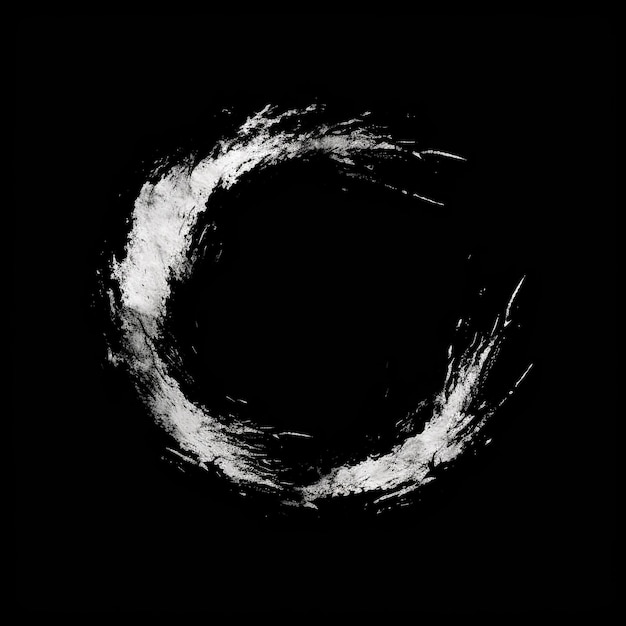 a black background with a circle and the letter o on it