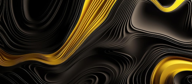 A black background with a colorful swirly and wavy patterns