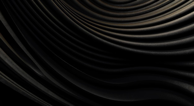 Black background with a gold swirls