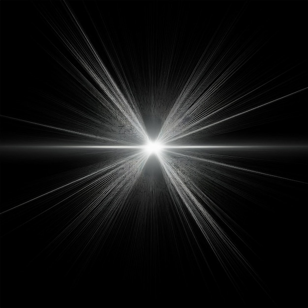 a black background with a light and a star in the middle