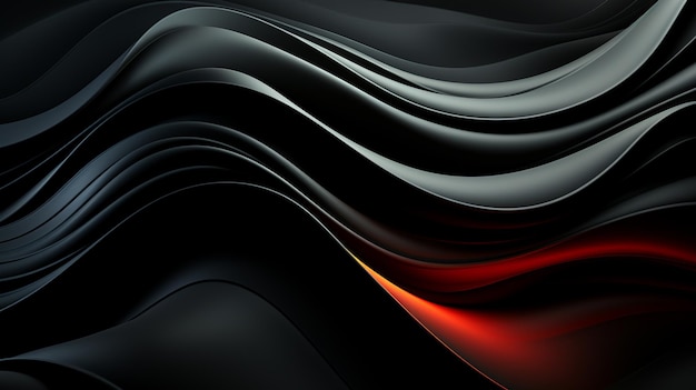 black background with neat wavy shapes