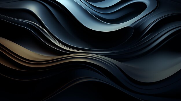 Black background with neat wavy shapes