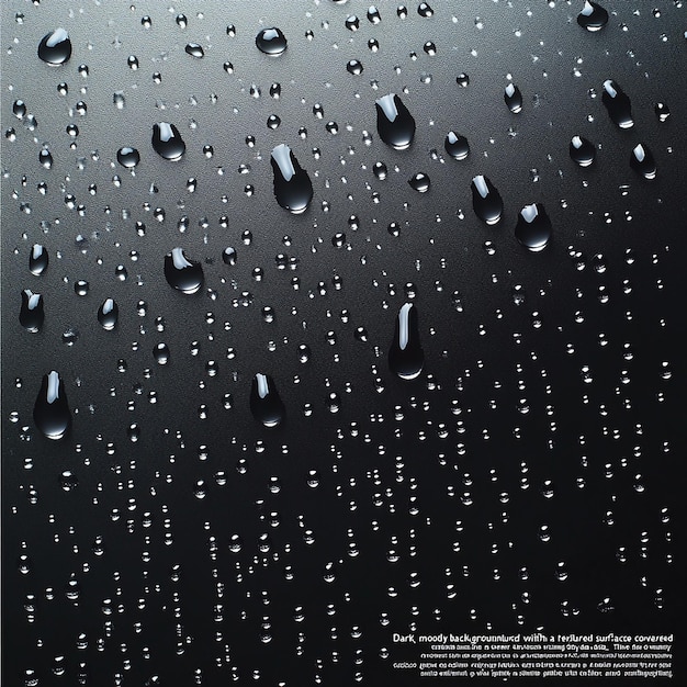 Photo a black background with rain drops on it and a picture of water drops on the window