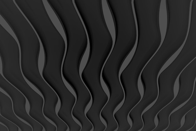 Black background with shapes wavy