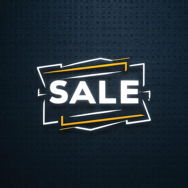 a black background with a sign that says sale