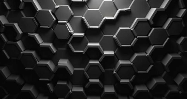 a black background with a white background that says hexagonal on it