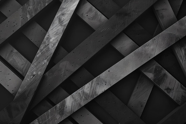 Black background with white geometric design generated AI