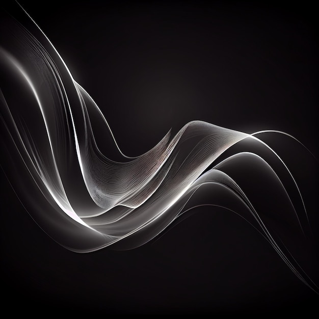 A black background with white smoke and a black background.