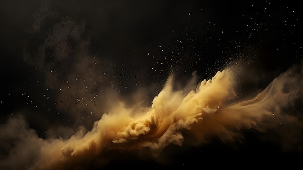 a black background with a yellow and orange fire in the middle