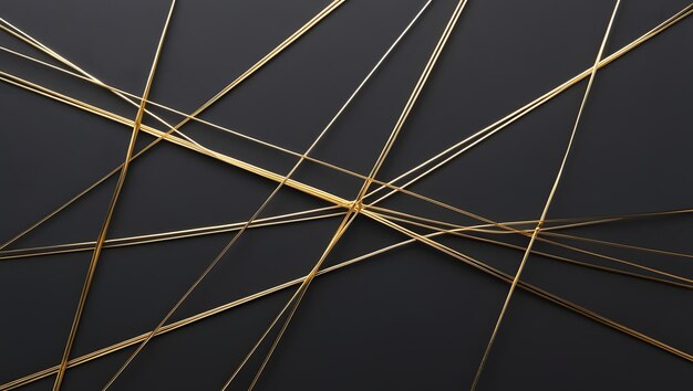 Photo a black background with yellow sticks that have been made by bamboo