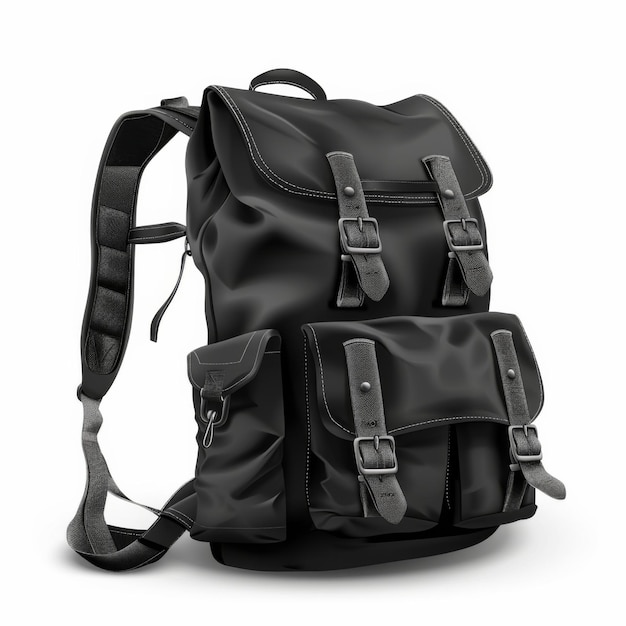 Photo a black backpack with a black strap that says  a  on it