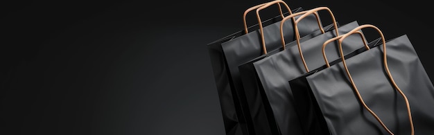 black bag on a rack