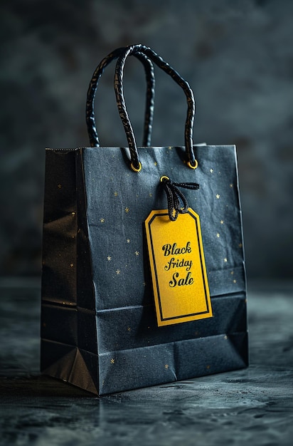 Photo a black bag with a yellow tag that says quot face sale quot