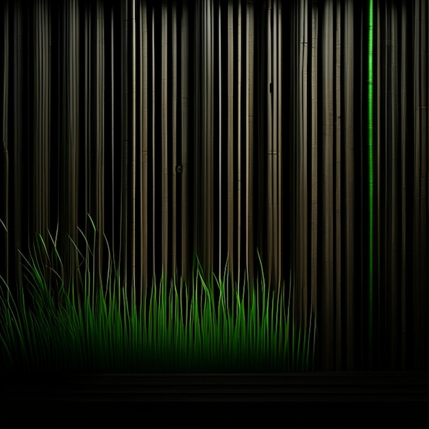 Black bamboo wooden wall background