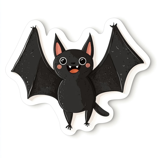 Photo a black bat with a black body and the word bat on it