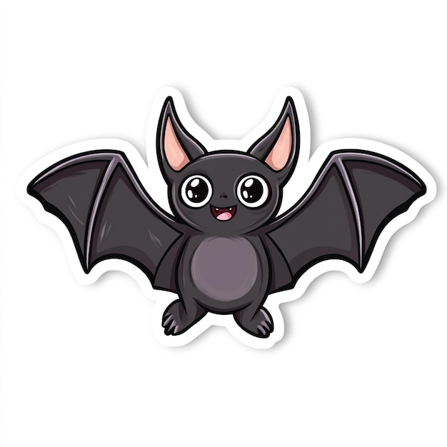 Photo a black bat with a black tail that says bat on it