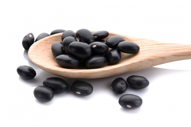 Black beans isolated 