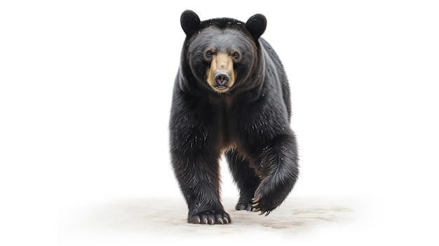 Black bear photo realistic illustration - Generative AI.