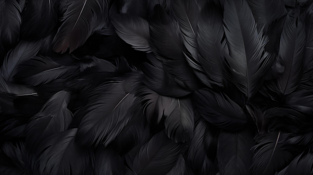 Black Bird Feathers Abstract Image Texture Pattern Background Wallpaper Smartphone Cover and Sc