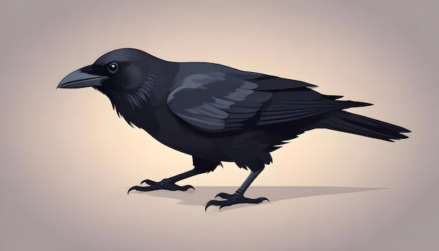 a black bird with a white face and a black wing