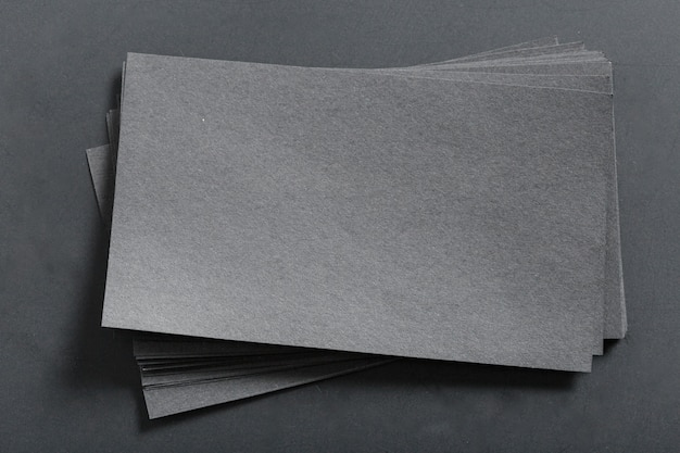 black blank paper