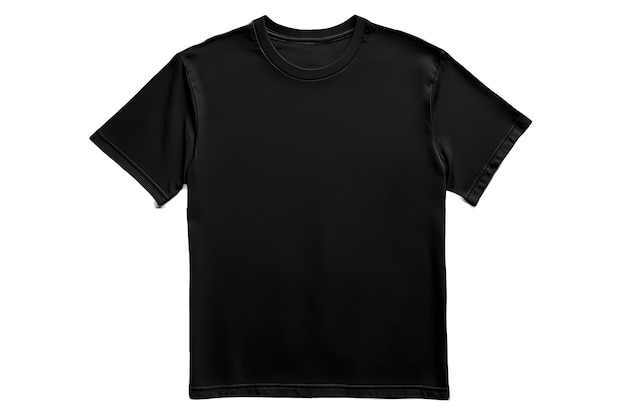 Photo black blank t shirt with an isolated background