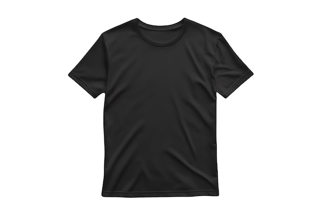 Photo black blank t shirt with an isolated background