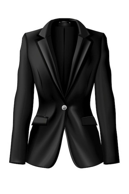 Photo black blazer womens fashion jacket suit for business wear