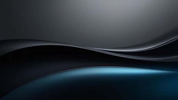 a black and blue background with a black and blue shiny surface