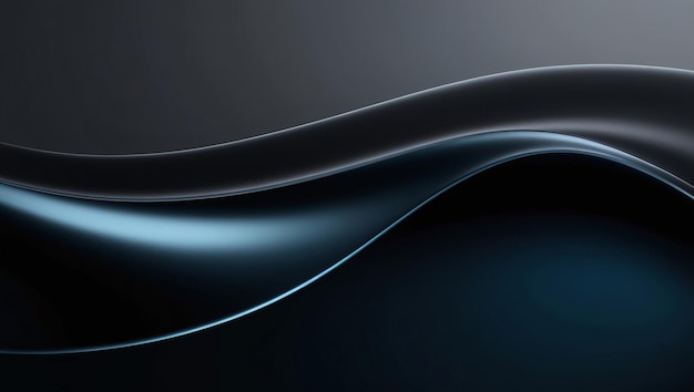 a black and blue background with a black and blue shiny surface