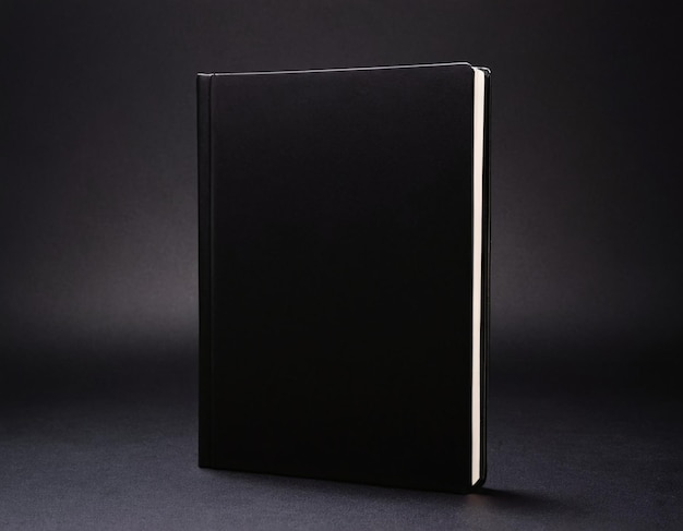 Photo black book mockup hardcover journal mock up template