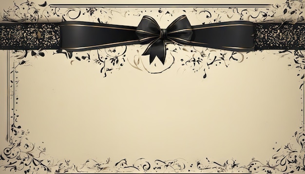 Photo black bow vintage background sales tag and template shopping label on paper special offer vintage