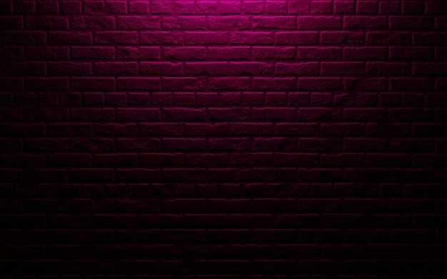 Black brick wall for background 3d render