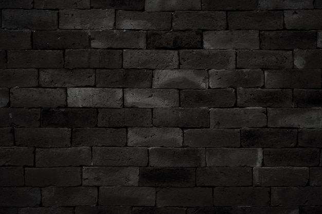 black brick wall background dark stone texture